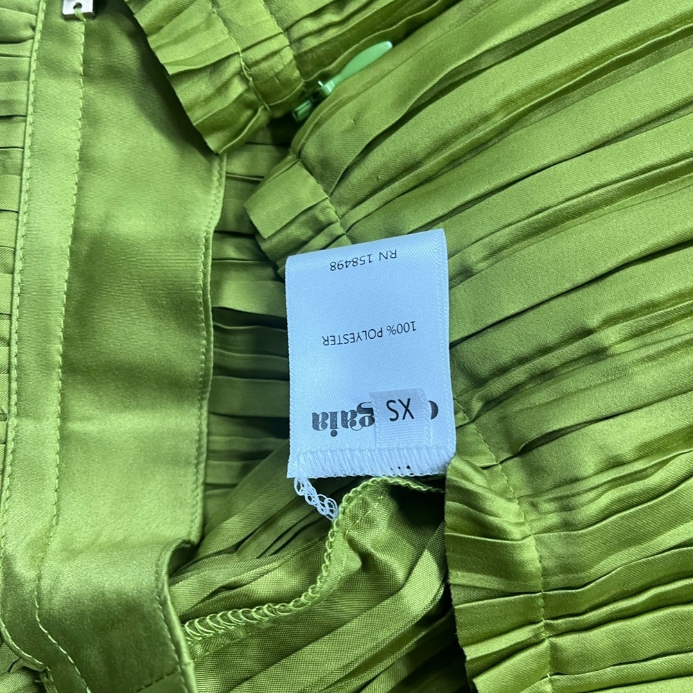 Cult Gaia Green Pleated Kiera Pants XS - Picture 6 of 6